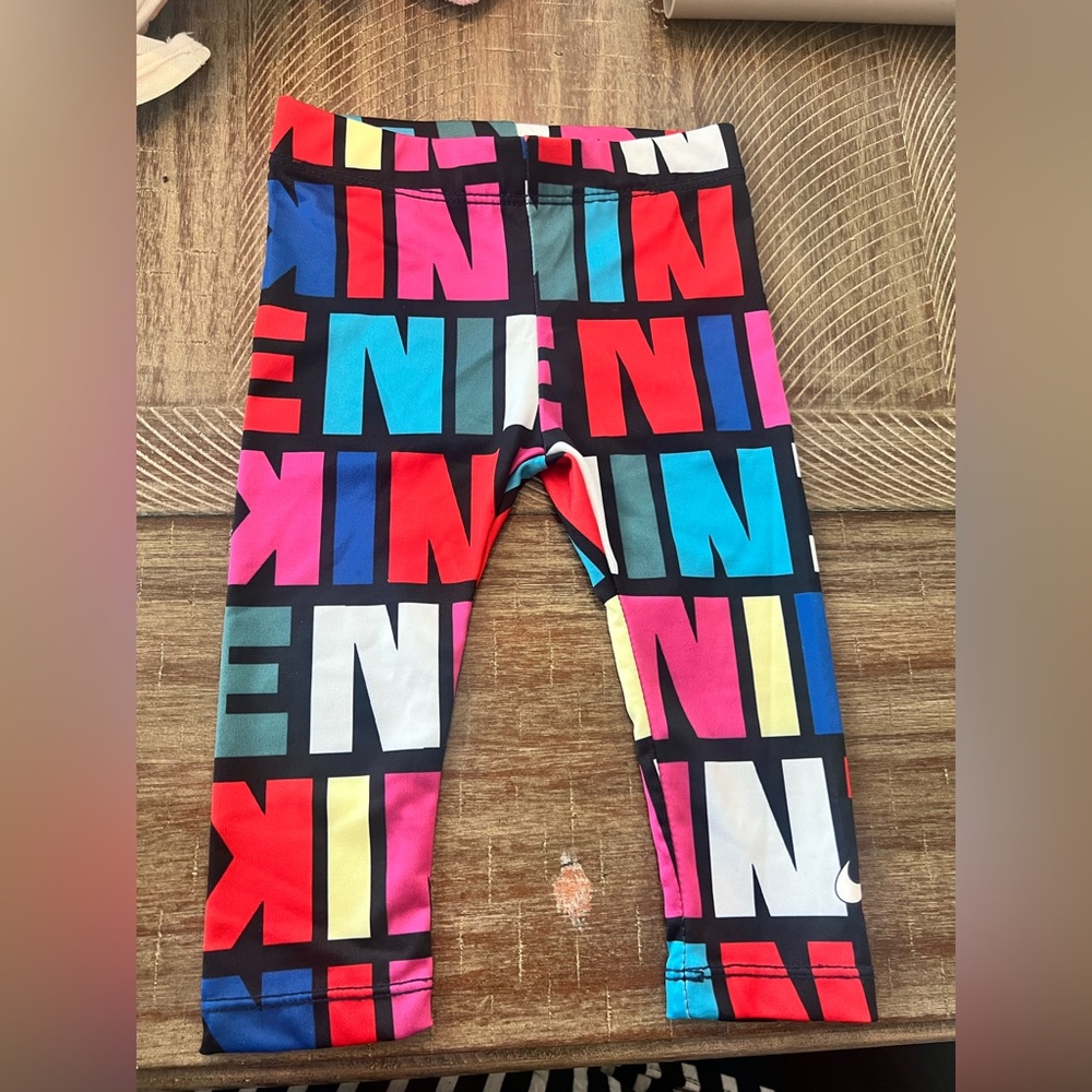 Nike baby girl multicolored leggings 12m